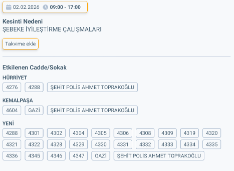 ADANA SARIÇAM'DA ELEKTRİK KESİNTİSİ