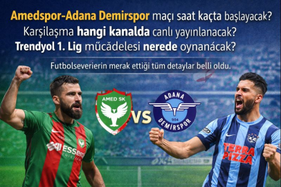 Amedspor – Adana Demirspor maçı hangi kanalda, saat kaçta? Canlı yayın bilgileri
