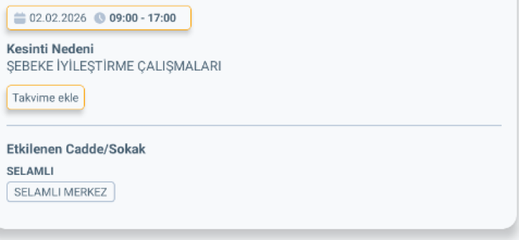 MERSİN MUT'DA ELEKTRİK KESİNTİSİ