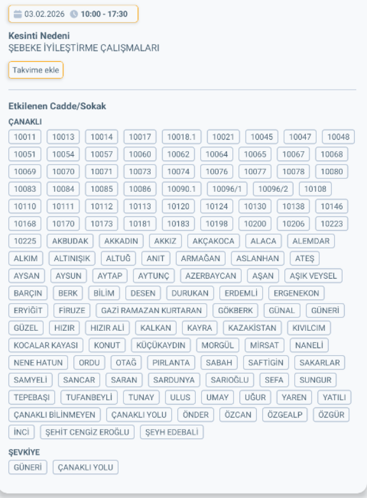 ADANA KOZAN'DA ELEKTRİK KESİNTİSİ