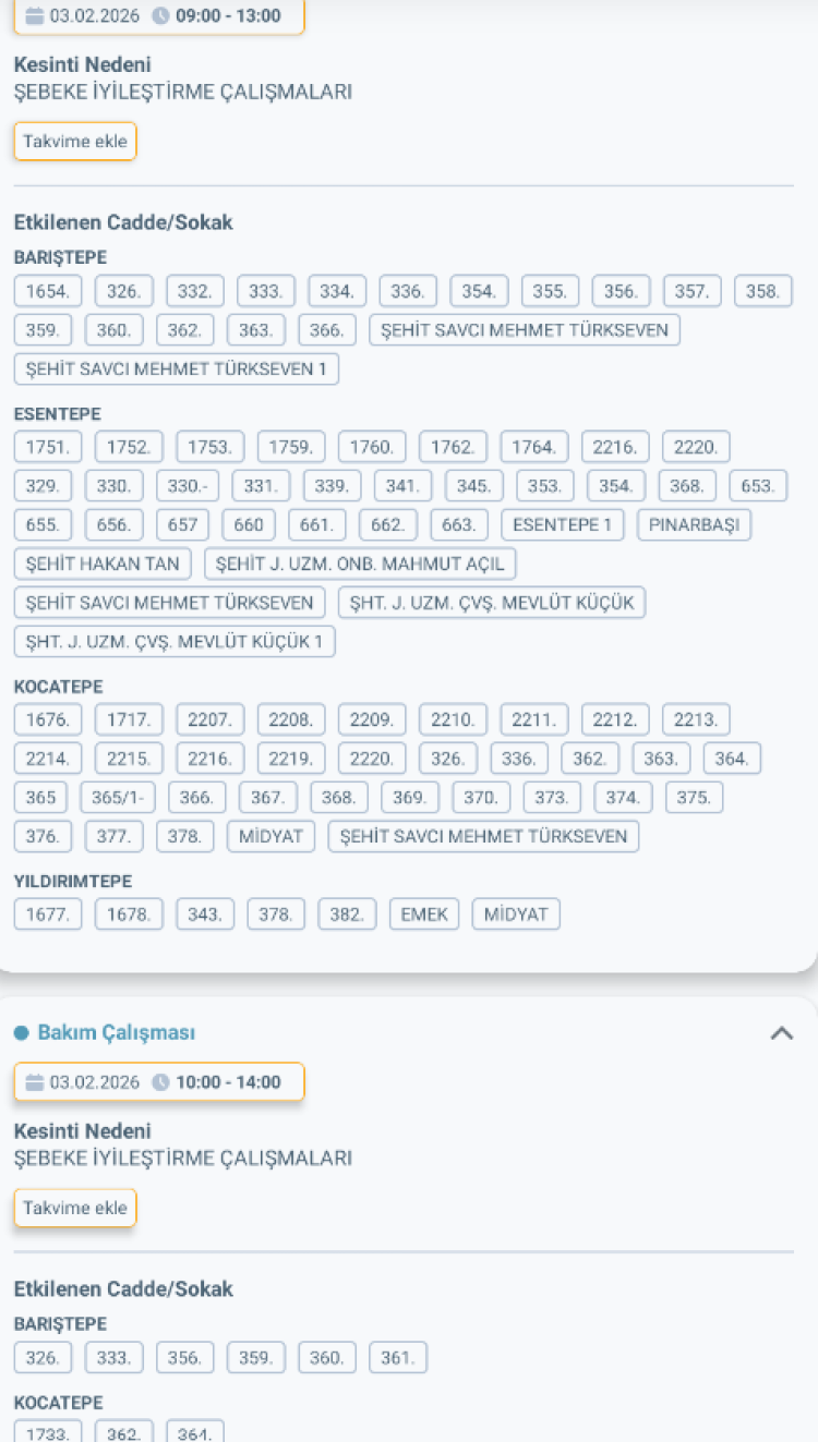 HATAY İSKENDERUN'DA ELEKTRİK KESİNTİSİ