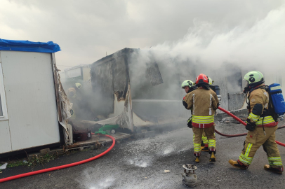 Kahramanmaraş’ta konteynerde çıkan yangın panik yarattı