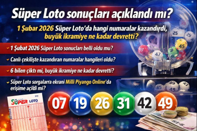 Süper Loto sonuçları açıklandı mı? 1 Şubat 2026 Süper Loto’da hangi numaralar kazandırdı, büyük ikramiye ne kadar devretti?