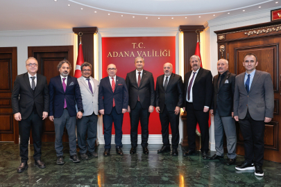 TSYD Adana Şubesi, Vali Mustafa Yavuz'u makamında ziyaret etti