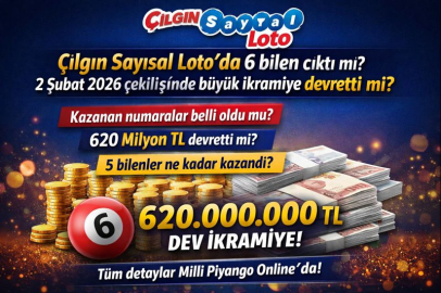 ÇILGIN SAYISAL LOTO’DA 6 BİLEN ÇIKTI MI? 2 ŞUBAT 2026 ÇEKİLİŞİNDE BÜYÜK İKRAMİYE DEVRETTİ Mİ?