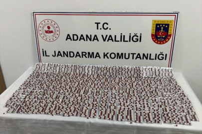 Adana’da araçta 5 bin uyuşturucu hap ele geçirildi