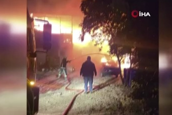 Alanya'da piknik işletmesinde yangın korkuttu