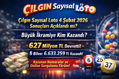 ÇILGIN SAYISAL LOTO 4 ŞUBAT 2026 SONUÇLARI AÇIKLANDI MI? BÜYÜK İKRAMİYE KİM KAZANDI?