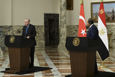 Cumhurbaşkanı Erdoğan: Mısır ile ticaret hacmimizi 15 milyar dolara yükseltmeyi hedefliyoruz