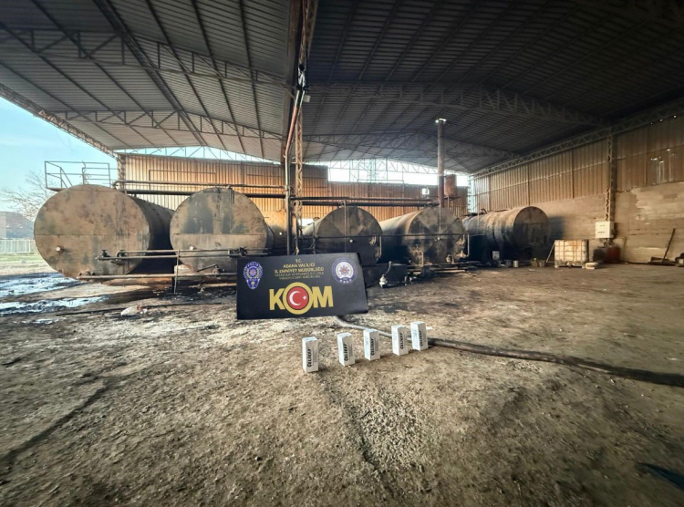 Adana'da dev akaryakıt operasyonu 115 bin litre kaçak yakıt ele geçirildi 2
