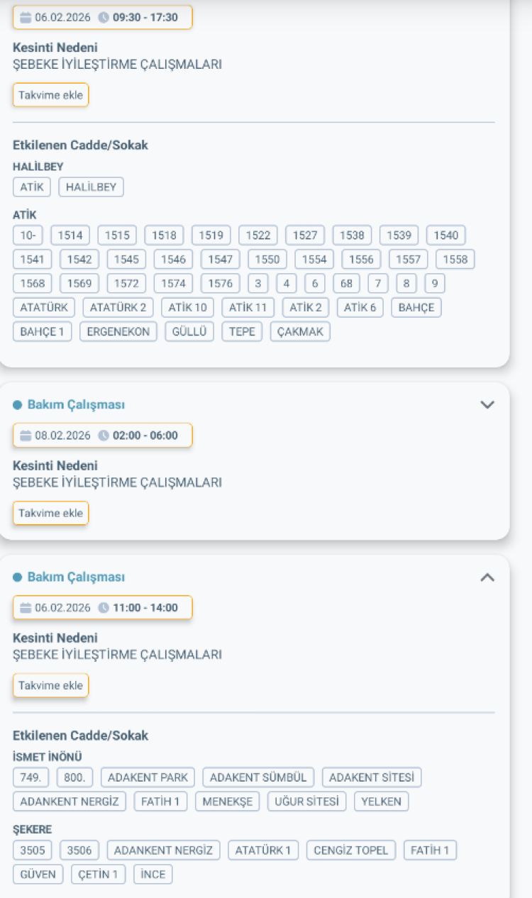 HATAY BELEN'DE ELEKTRİK KESİNTİSİ