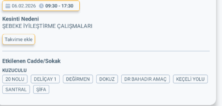 HATAY DÖRTYOL'DA ELEKTRİK KESİNTİSİ