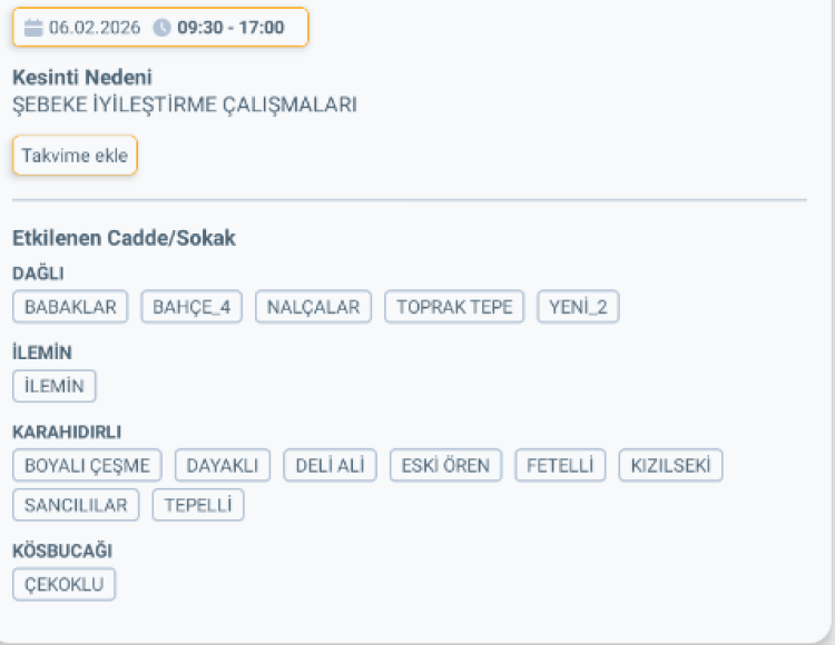 MERSİN ERDEMLİ'DE ELEKTRİK KESİNTİSİ