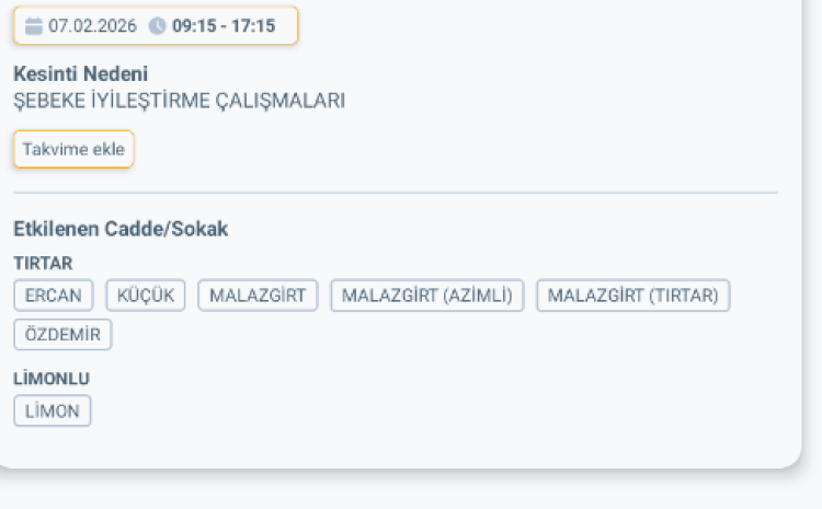 MERSİN ERDEMLİ'DE ELEKTRİK KESİNTİSİ