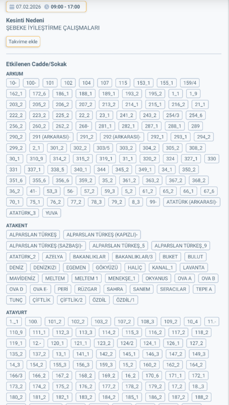 MERSİN SİLİFKE'DE ELEKTRİK KESİNTİSİ