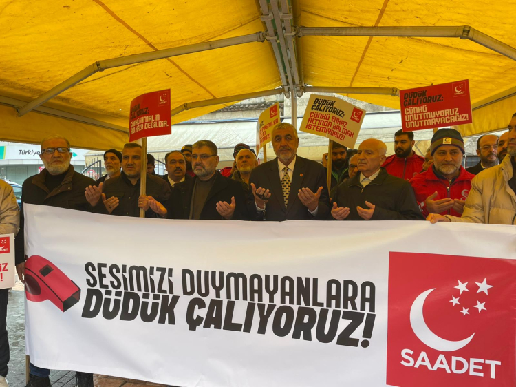 Saadet Partisi'nden Adana’da düdüklü eylem