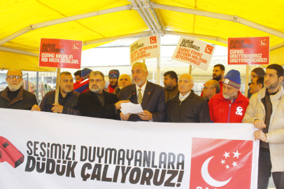 Saadet Partisi'nden Adana’da düdüklü eylem: 'Sesimizi duyan var mı?'