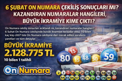 6 ŞUBAT ON NUMARA ÇEKİLİŞ SONUÇLARI AÇIKLANDI MI? KAZANDIRAN NUMARALAR HANGİLERİ, BÜYÜK İKRAMİYE KİME ÇIKTI?