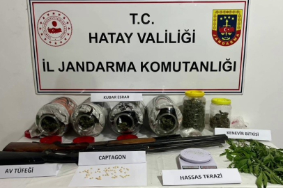 Hatay Samandağ’da uyuşturucu ve kaçak alkol operasyonu