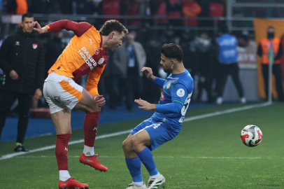 Trendyol Süper Lig: Çaykur Rizespor: 0 - Galatasaray: 1 (İlk yarı)