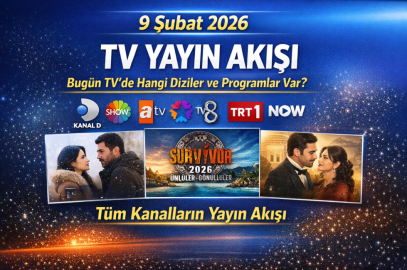 9 ŞUBAT 2026 TV YAYIN AKIŞI | BUGÜN TV’DE HANGİ DİZİLER VE PROGRAMLAR VAR?