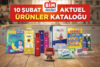BİM AKTÜEL 10 ŞUBAT SALI KATALOĞU YAYIMLANDI: İNDİRİMLİ ÜRÜNLER RAFLARDA