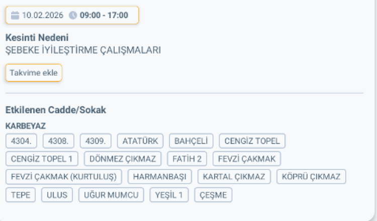 HATAY ALTINÖZÜ'DE ELEKTRİK KESİNTİSİ
