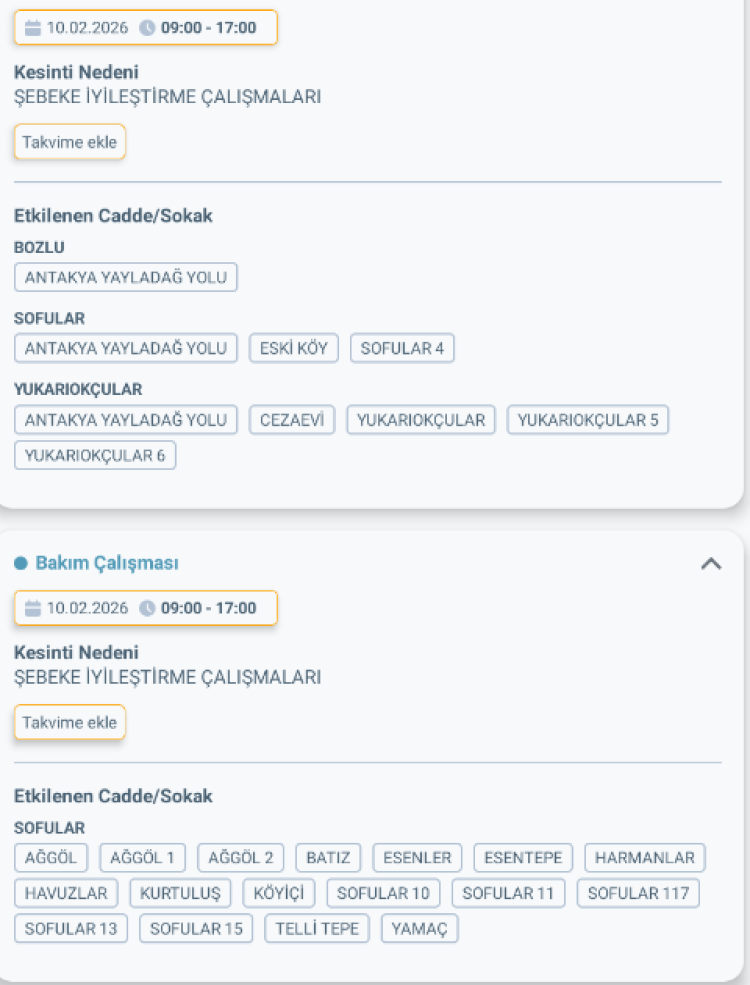 HATAY ALTINÖZÜ'DE ELEKTRİK KESİNTİSİ 2