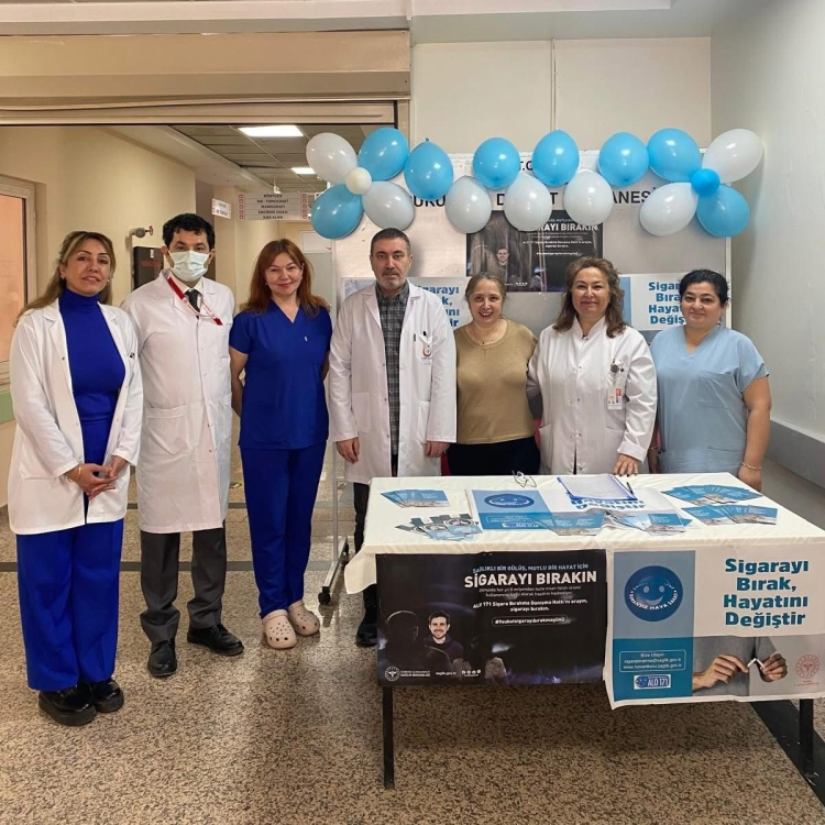 Çukurova Devlet Hastanesi’nde sigarının sağlığa zararları anlatıldı