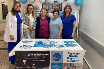 Çukurova Devlet Hastanesi’nde sigarının sağlığa zararları anlatıldı