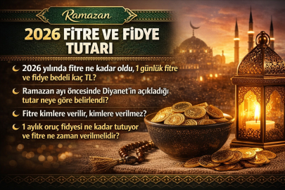 DİYANET FİTRE VE FİDYE MİKTARI 2026 | 1 GÜNLÜK FİTRE NE KADAR, 1 AYLIK FİDYE KAÇ TL? FİTRE KİMLERE VERİLMEZ?