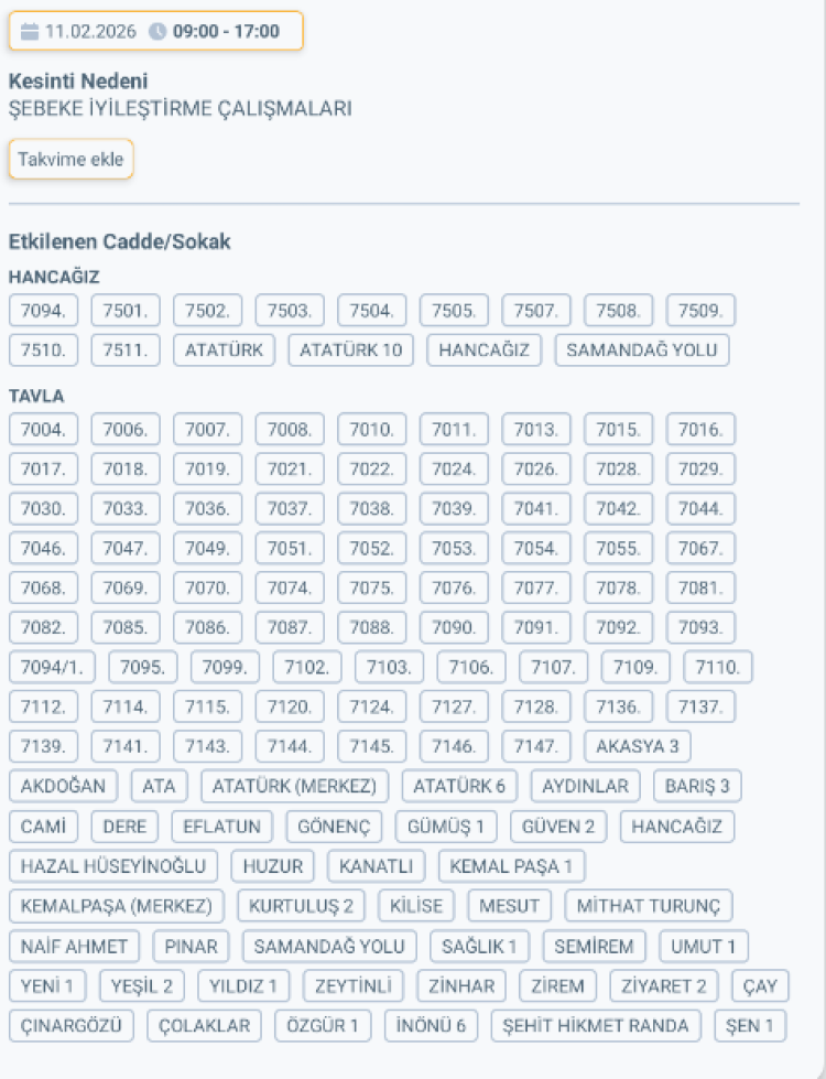 HATAY DEFNE'DE ELEKTRİK KESİNTİSİ 2