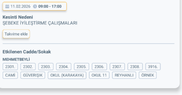 HATAY REYHANLI'DA ELEKTRİK KESİNTİSİ