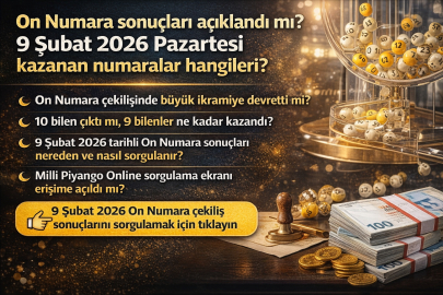 On Numara sonuçları açıklandı mı? 9 Şubat Pazartesi kazanan numaralar hangileri?