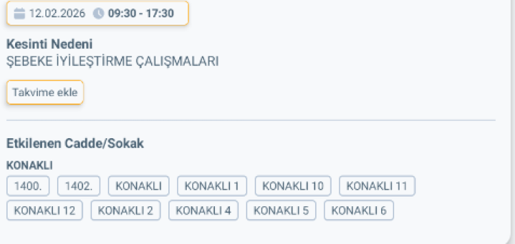 HATAY DÖRTYOL'DA ELEKTRİK KESİNTİSİ