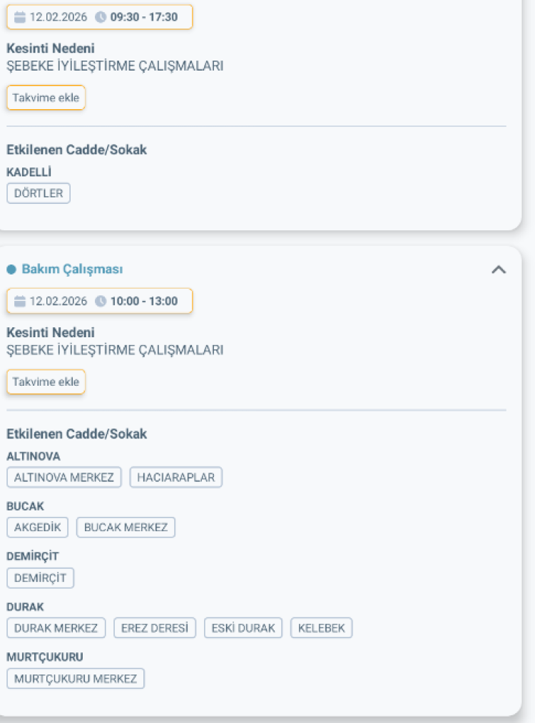 MERSİN TARSUS'DA ELEKTRİK KESİNTİSİ