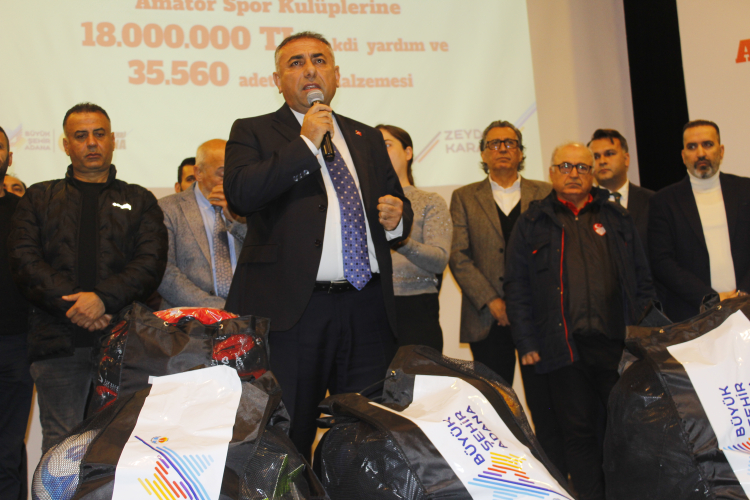 Adana Büyükşehir Belediyesi'nden amatör kulüplere 18 milyon TL destek