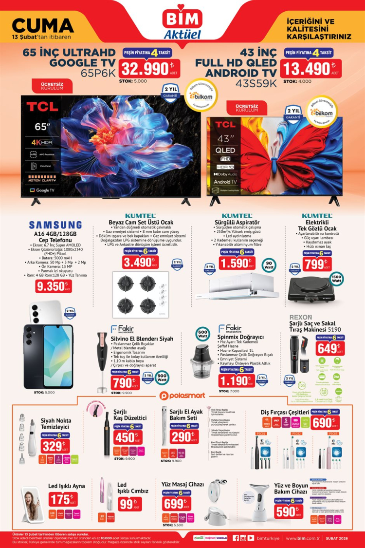 BİM 13 SUBAT CUMA