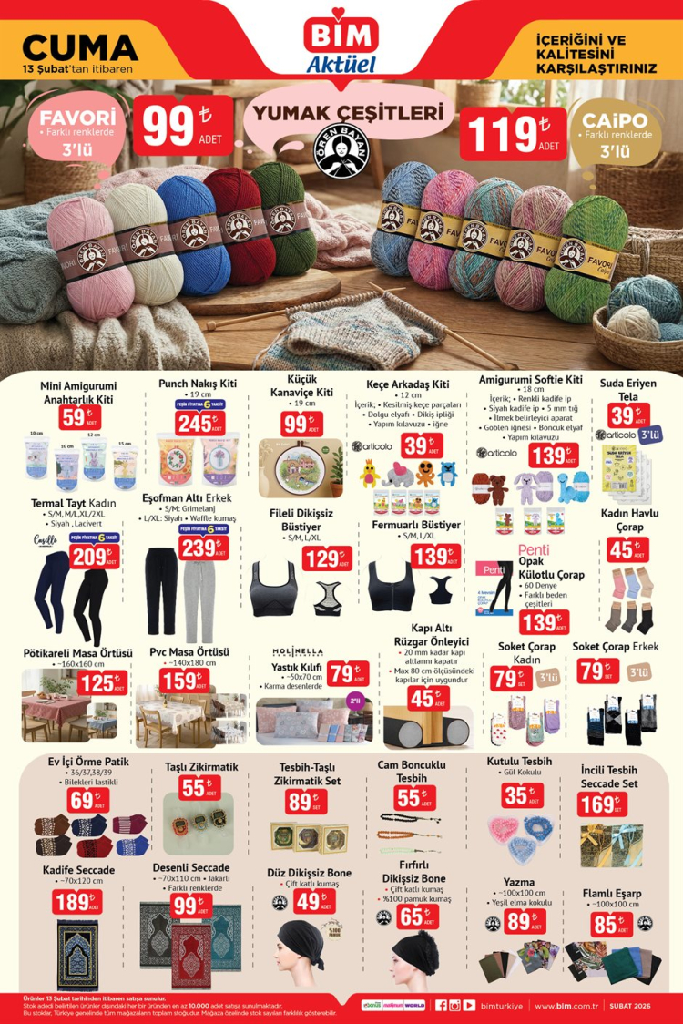 BİM 13 SUBAT CUMA