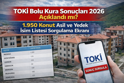 Bolu TOKİ 1.950 konut kura sonuçları belli oldu! İsim sorgulama ve ilçe dağılımı