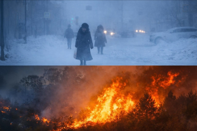 Kuzeyde dondurucu soğuk, güneyde kavurucu yangın