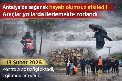 13 Şubat 2026 Antalya hava raporu: Rüzgar ve sağanak gün boyu sürecek