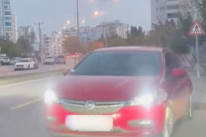 Mersin'de ters yönde giden sürücüye 12 bin lira ceza