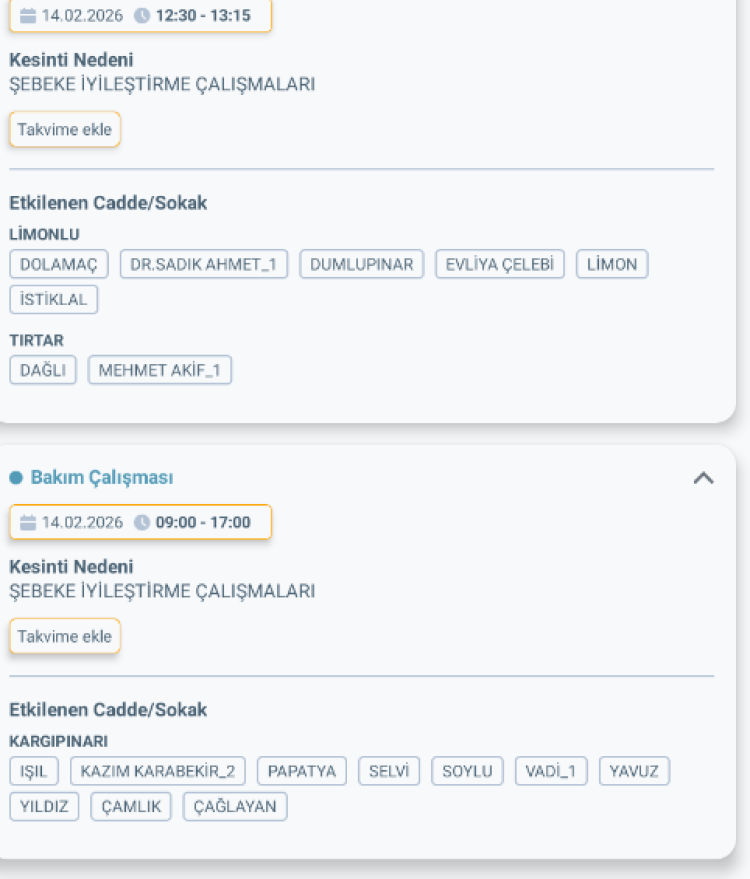 MERSİN ERDEMLİ'DE ELEKTRİK KESİNTİSİ