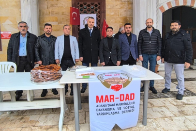 Adana’da Mardinliler Dayanışma ve Sosyal Yardımlaşma Derneği şehitler için mevlit okuttu