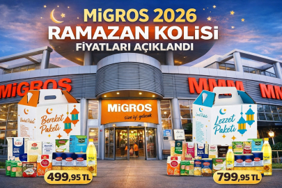 Migros 2026 Ramazan kolisi fiyatları açıklandı: Bereket paketi 499,95 TL, lezzet paketi 799,95 TL
