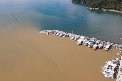 Muğla'da Gökova Körfezi'nin rengi değişti