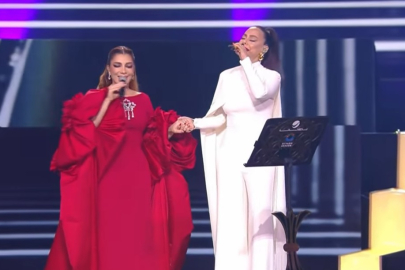 Riyad’da sürpriz düet: Ebru Gündeş ile Assala Nasri aynı sahnede