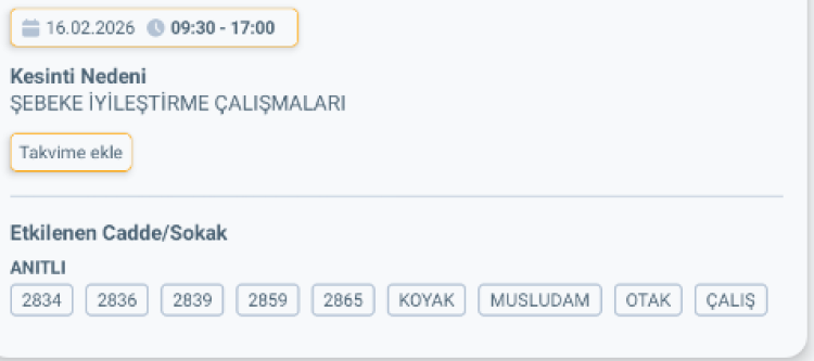 MERSİN ANAMUR'DA ELEKTRİK KESİNTİSİ