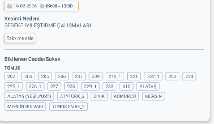 MERSİN ERDEMLİ'DE ELEKTRİK KESİNTİSİ 2